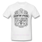 Мужская хлопковая футболка Hunter's Mark, дизайнерская аниме футболка с принтом Темные души