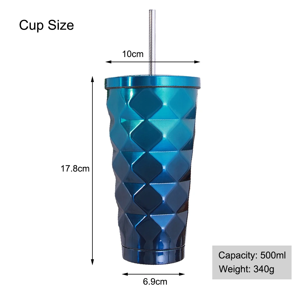 Кофейная кружка пивные кружки из нержавеющей стали Термокружка с крышкой