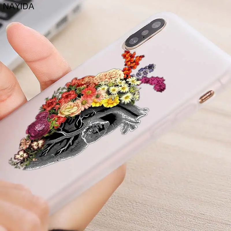 Мягкий чехол для Xiaomi 10 8 A2 A3 Cc9 Lite Mi 9se A1 6X 5X Note Pro с сердцем и цветами|Бамперы| |