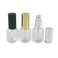 5 x 5ml portable refillable round clear atomizer glass bottle spray 16oz fragrance perfume scent fine mist containers