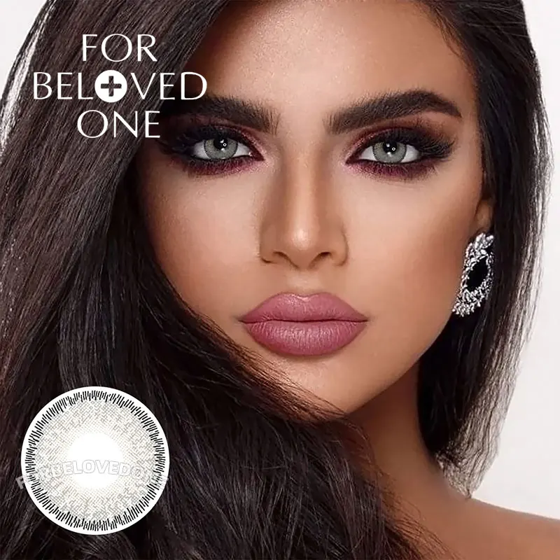 Лунный камень серый Цвет контактные линзы для Хэллоуина ed объектив глаз 2