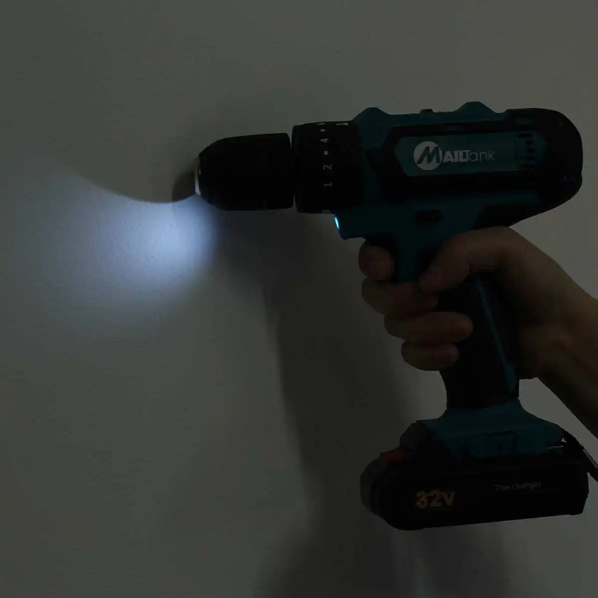 32 В Электрическая аккумуляторная ударная дрель с литий ионным аккумулятором 2