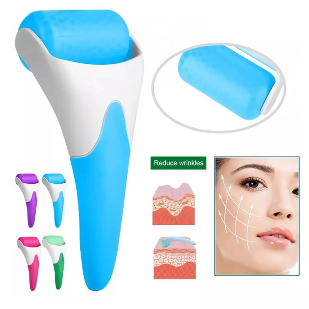 Ophax Прохладный лед роликовый массажер лица для ухода за кожей массажный