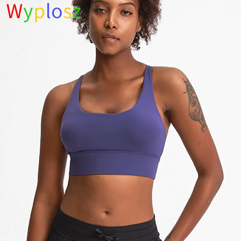 Wyplosz Sports Bra Cross Sports Top Beauty Sports Bra For Women Gym Sports Underwear Seamless Fitness Top Sexy Push Up Yoga Bras