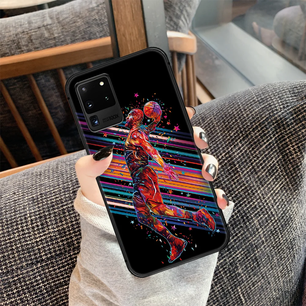 

LeBron James Basketball 23 Phone Case Cover Hull For Samsung Galaxy S 7 8 9 10 e 20 FE edge uitra plus Note 9 10 20 black