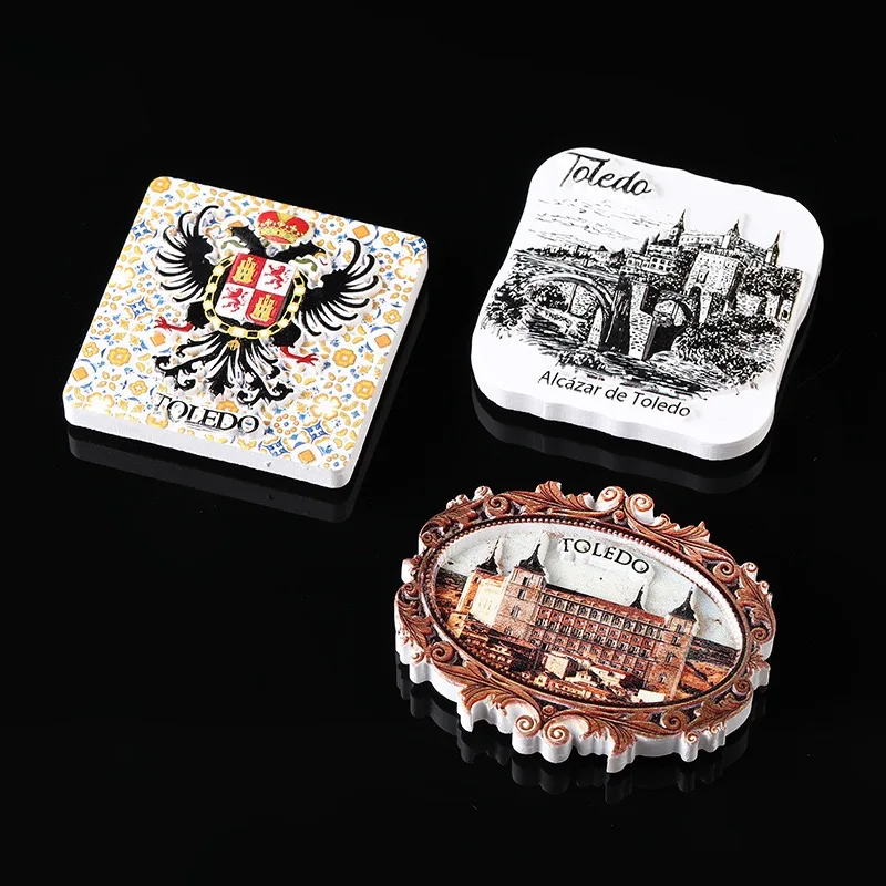 Резные 3D Наклейки для холодильника из Испании Toledo сувениры на холодильник