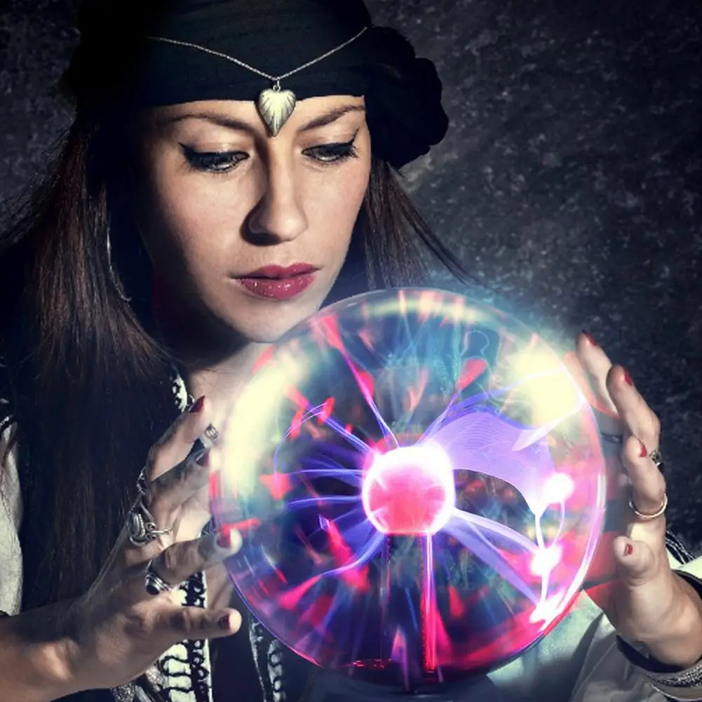 Плазменный шар электростатический с USB разъемом волшебный хрустальный