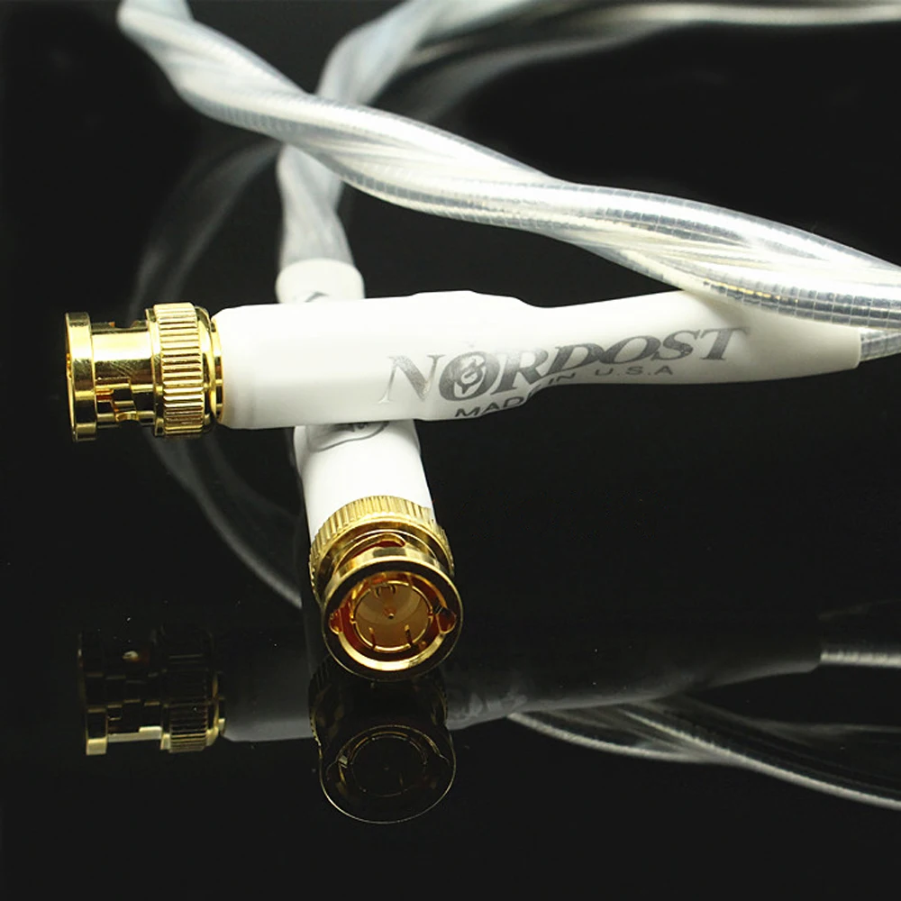 Аудио HiFi 7N OFC Micro-Space Odin Silver 16AWG Core цифровой коаксиальный 75 Ом BNC позолоченный кабель