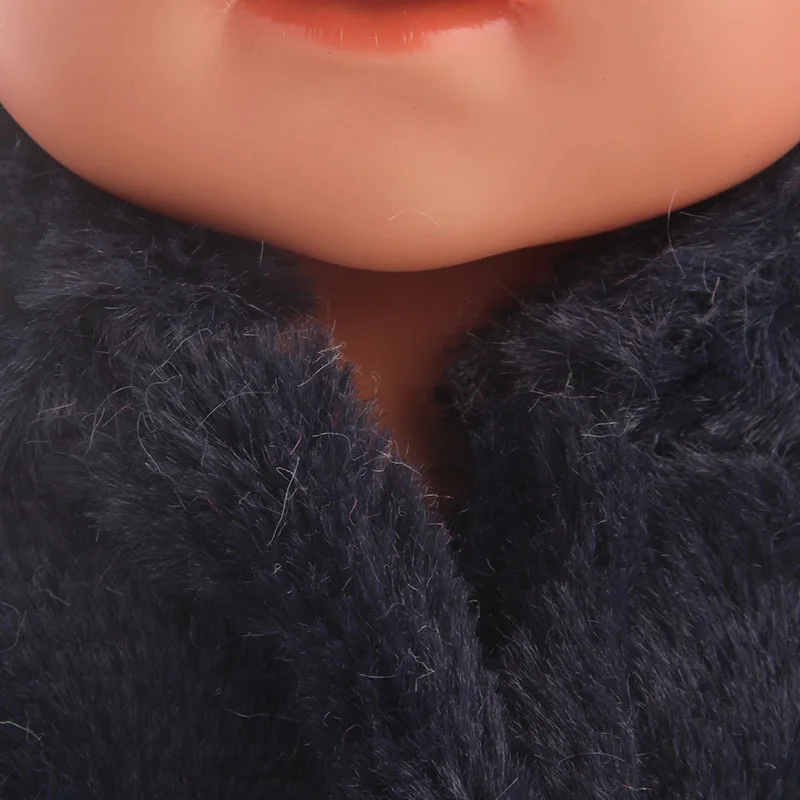 Высококачественный меховой халат ручной работы для 18 дюймовых кукол и нового