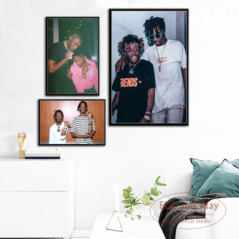 

Playboi Carti Lil Uzi Vert Rap Hip Hop Singer Posters And Prints Canvas Painting Art Wall Pictures Living Room Decoration Obrazy
