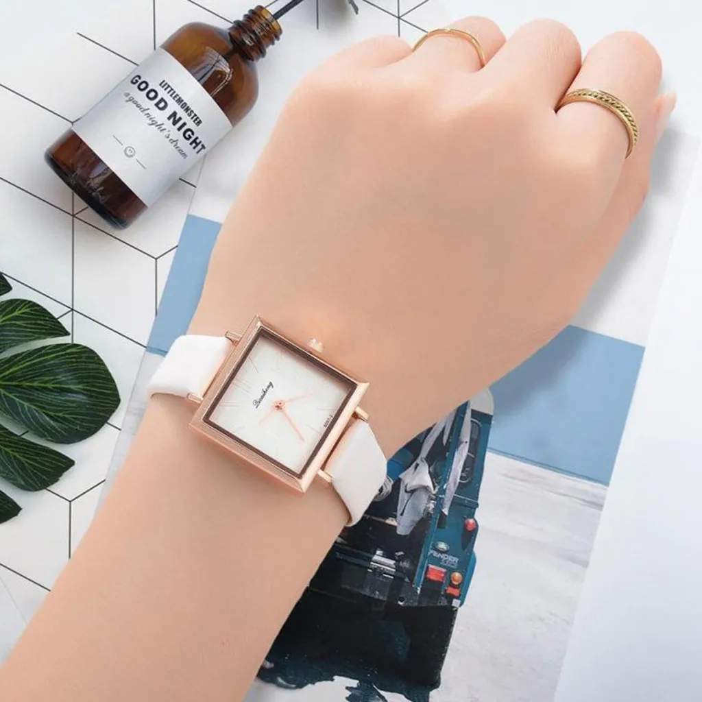 Модные декоративные настольные часы квадратной формы для девушек и студентов