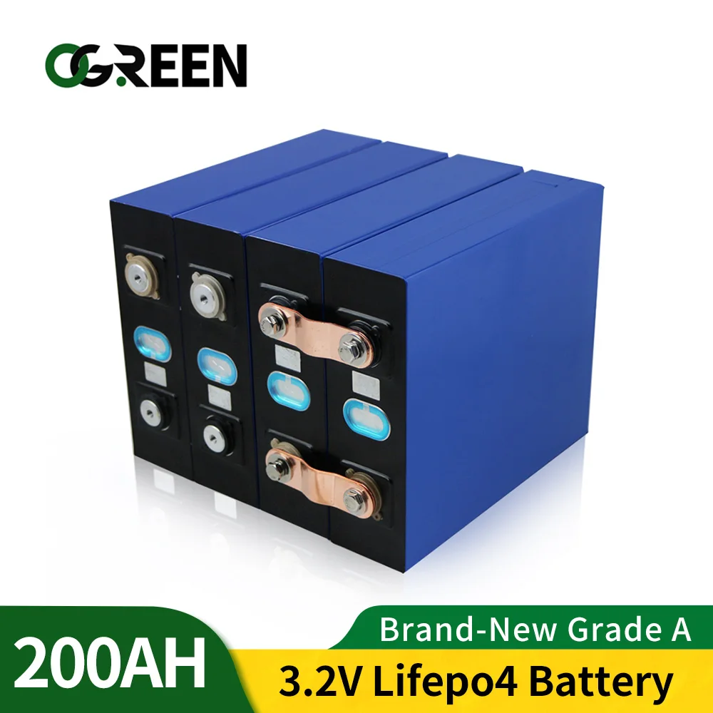 OGREEN Новинка 8 шт. 3 2 В CATL 200AH Lifepo4 батарея 12V400AH 24v200AH литиевая фосфат солнечное