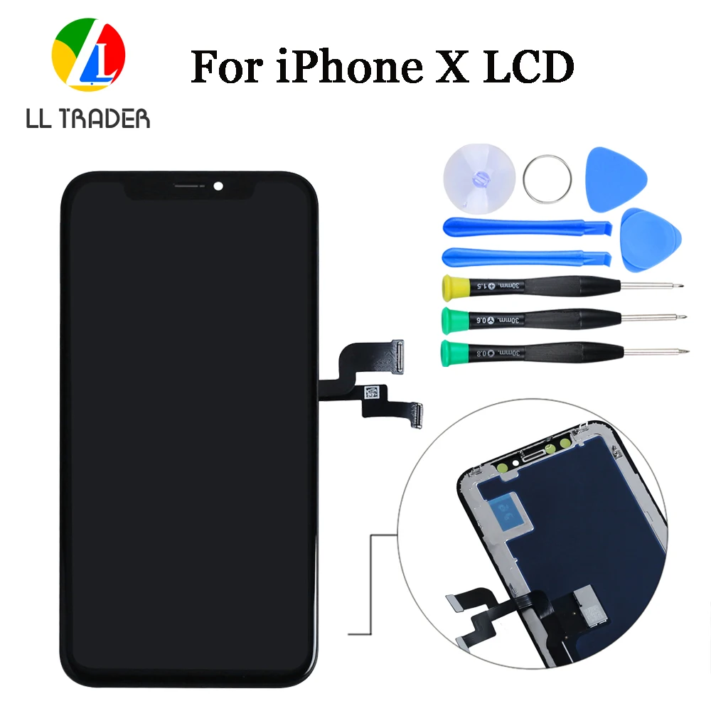 100% протестированное качество AAA LCD для iPhone X дисплей 3D сенсорная сборка iPhoneX экран