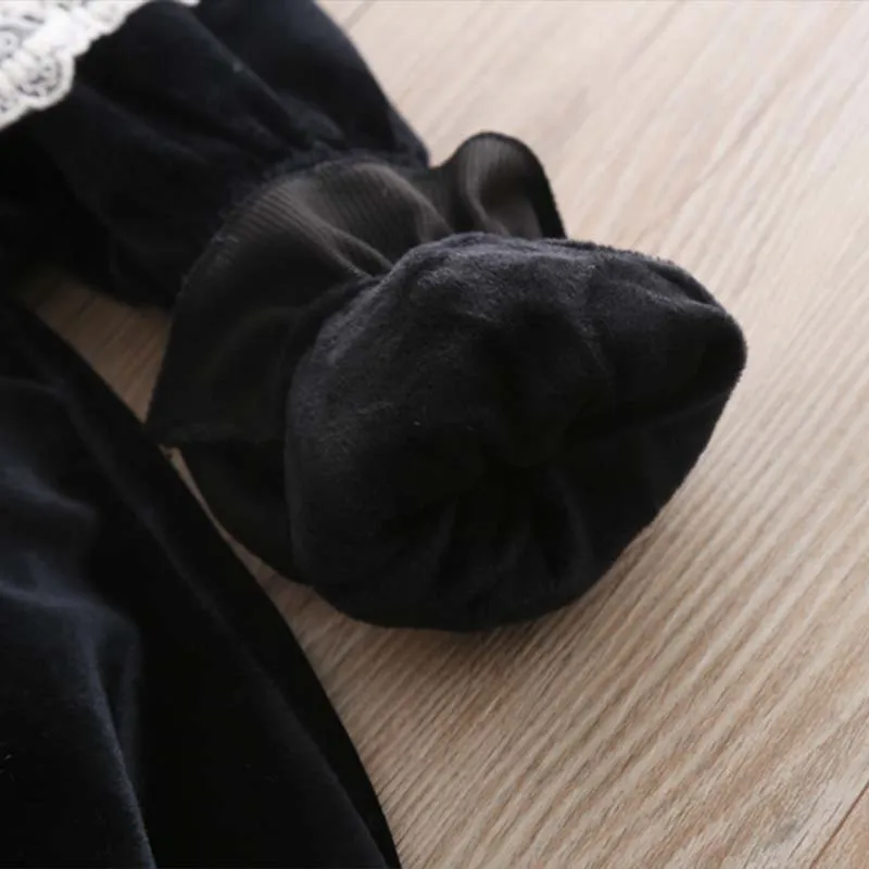 WeLaken New lace plus velvet winter Princess Dress Baby Girl Clothes Costume girls boutique outfits toddler | Детская одежда и