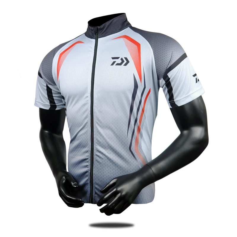 

201 New Short Sleeve Sun Fishing Clothing Breathable Quick Dry Ice Fabric Breathable Perspiration Fishing Clothing