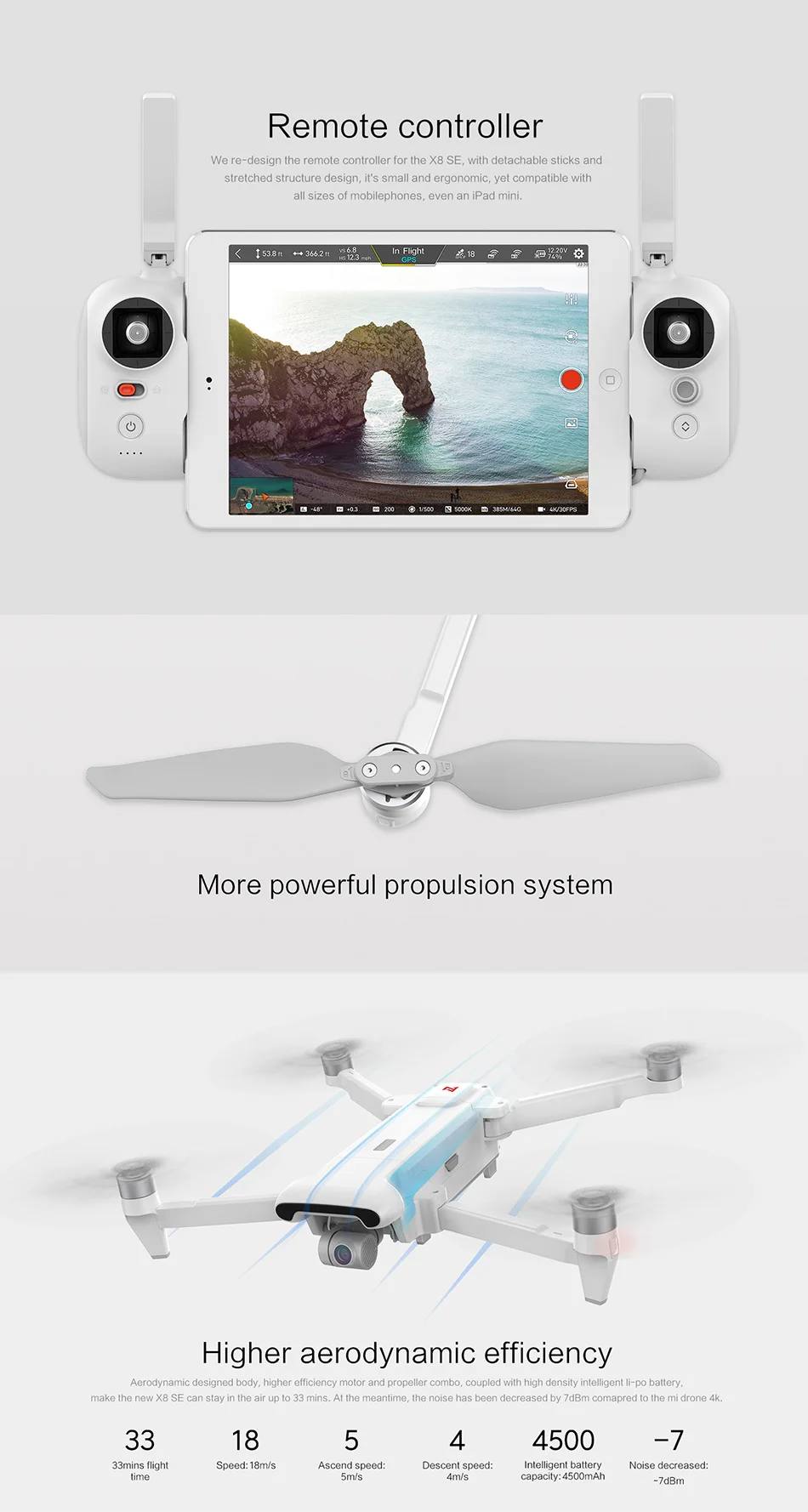 FIMI X8 SE дрона с дистанционным управлением 4K HD Камера 5 км с видом от первого лица 3-осевому гидростабилизатору gps Квадрокоптер 33 минут полета RTF