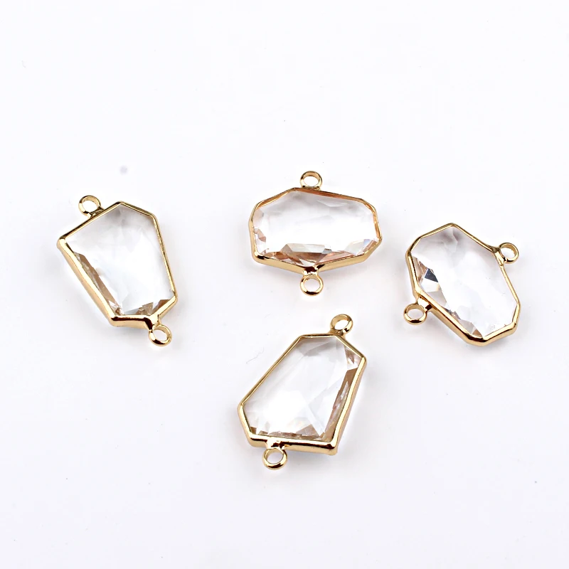 5 шт. необычный Прозрачный кристаллический браслет коннектор индивидуальное