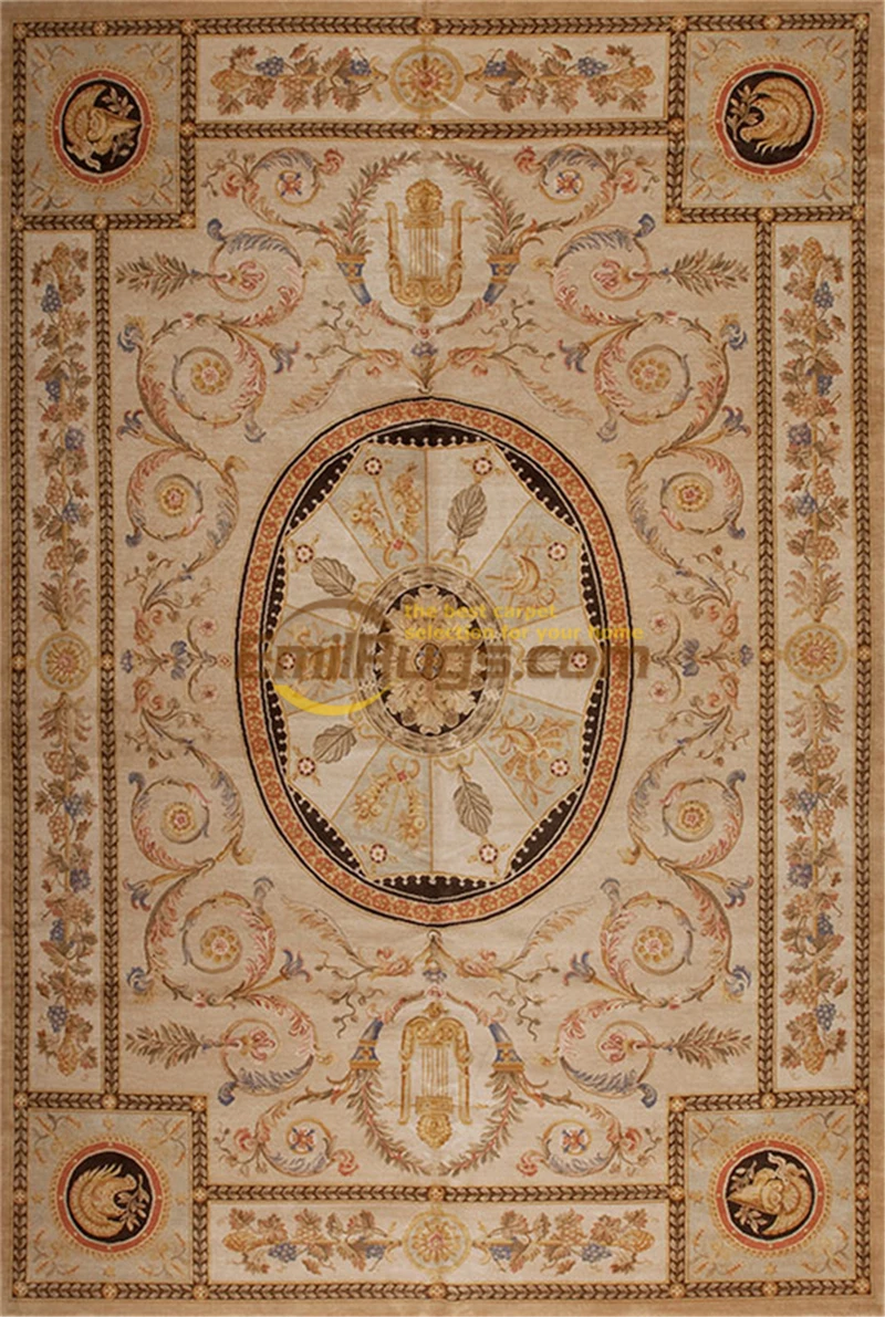 Goedkoop Franse Koninklijke Tapijten Handgemaakte Nieuwe Aanbieding Gesneden Rechthoekige Luxe Wol Breien Tapijten