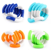 twisted ring magic fidget magic trick rope tangle fidget toy creative diy winding leisure education stress relief kid xmas toy