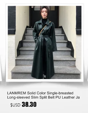 LANMREM Новая модная весенняя женская одежда с отложным воротником и длинными рукавами контрастного цвета с блестками Женский блейзер JI99