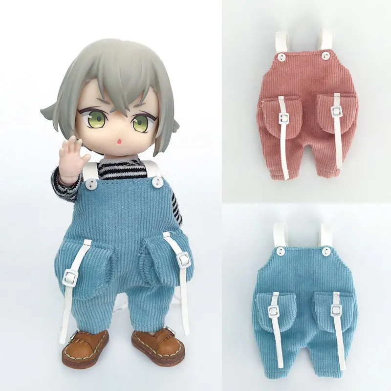 

Ob11 doll dress PD9 GSC plain body overalls BJD egg egg jasmine earthenware trousers doll clothes Doll accessories