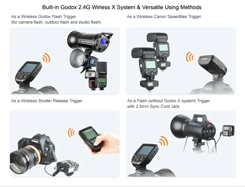 Godox Xpro-C/N/O/S/F/P 2,4G ttl вспышка беспроводной передатчик Триггер X система HSS 1/8000s для Canon Nikon sony Olympus Fuji