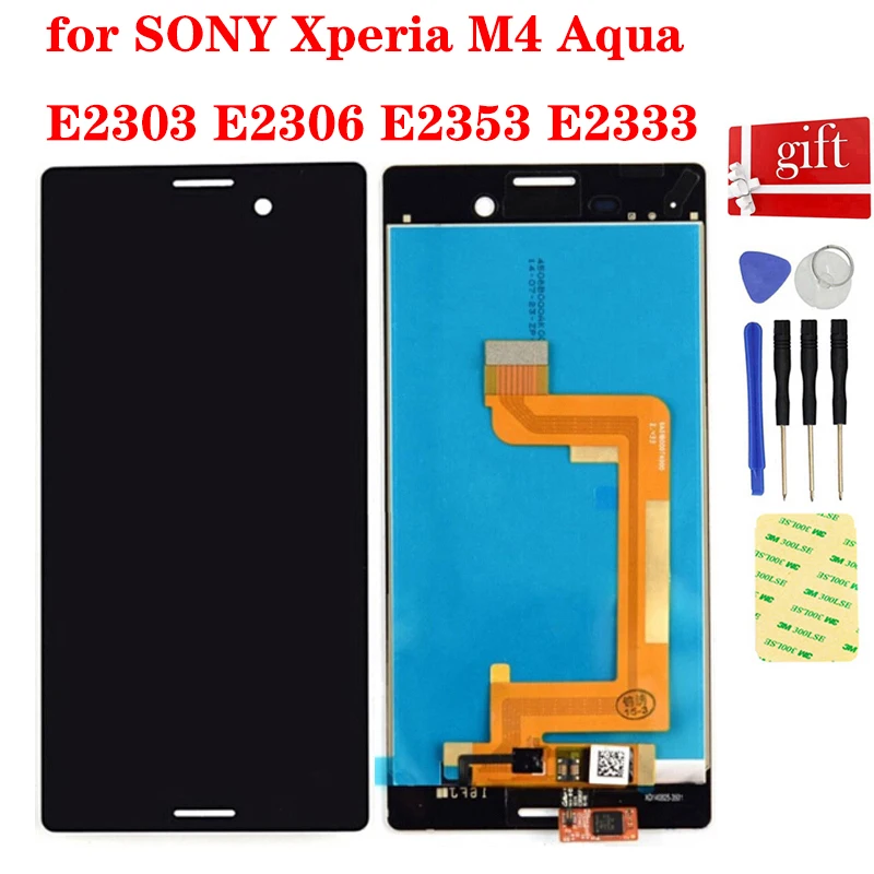 

For SONY Xperia M4 Aqua LCD E2303 E2306 E2353 E2333 LCD Display Module Panel Touch Screen Digitizer Sensor Assembly Replacement
