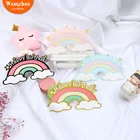 Милая Радужная облако торт Топпер Hairball кекс украшение на день рождения воздушный шар торт Топпер товары Вечерние