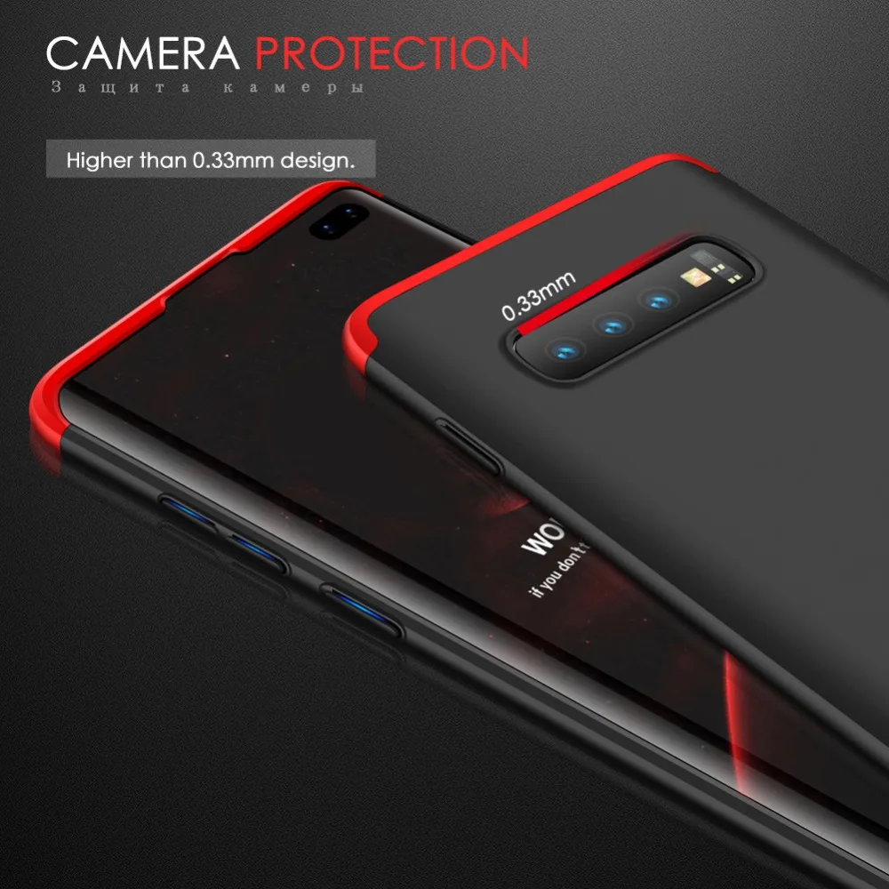 KEYSION 3in1 Case for Samsung Galaxy S10 5G Plus S10+ S10e S9 S8 Matte Hard PC Phone Cover Note 10 Pro 9 8 | Мобильные телефоны и