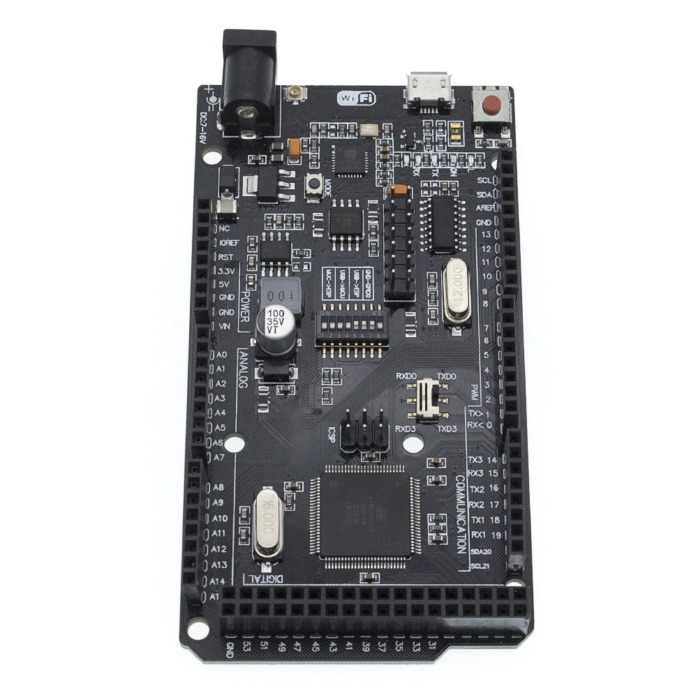 Mega2560 + Wi Fi R3 ATmega2560 ESP8266 (32 Мб памяти) с поддержкой CH340G в виде CH340G. Совместимость Mega