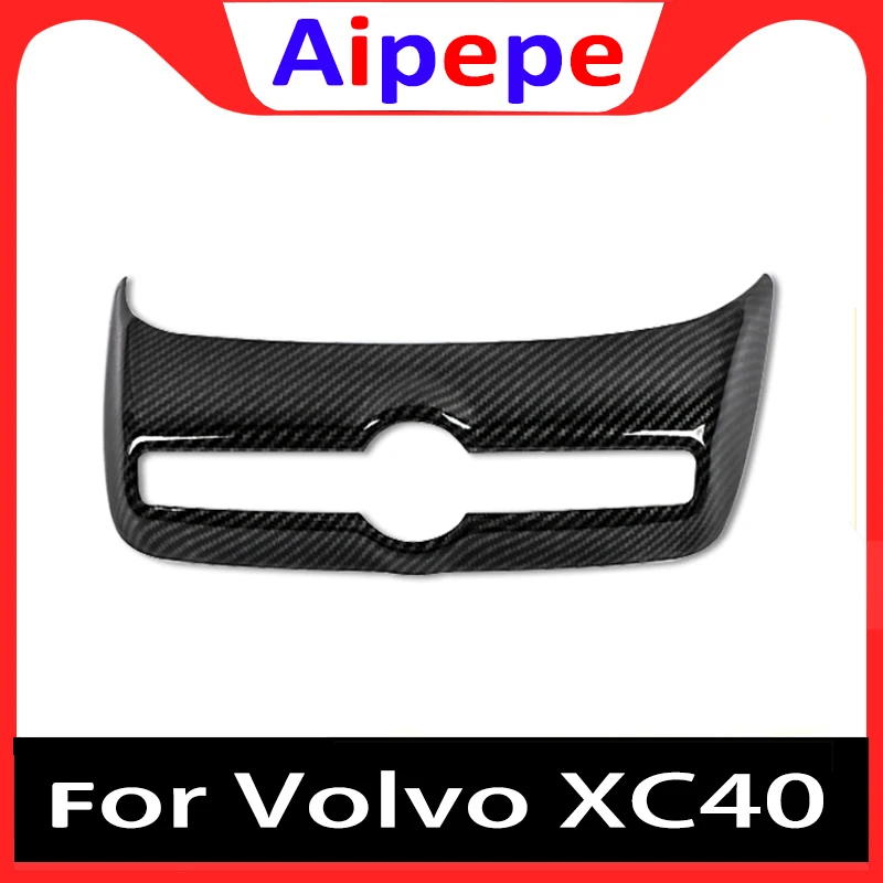 

ABS Chrome Matte Carbon Fibre for Volvo XC40 Accessories 2017 2018 2019 Car Air Conditioner Switch Panel Cover Trim Car Styling