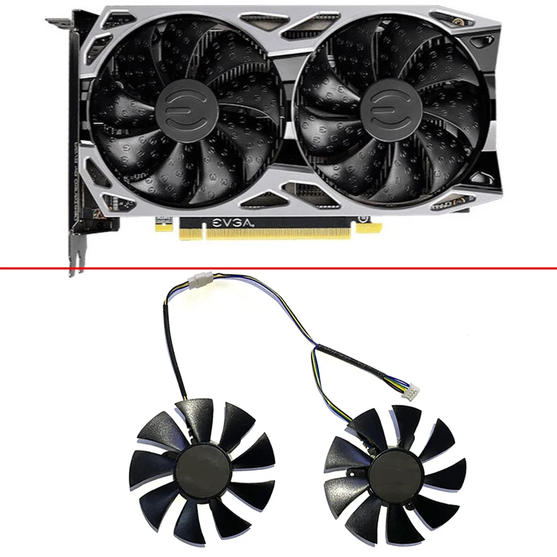 

DIY 2PCS 85MM 4PIN GA92S2U GTX1660 GPU Graphics card Fan For EVGA GeForce GTX1660 Ultra GeForce GTX 1660 SUPER SC ULTRA GAMING