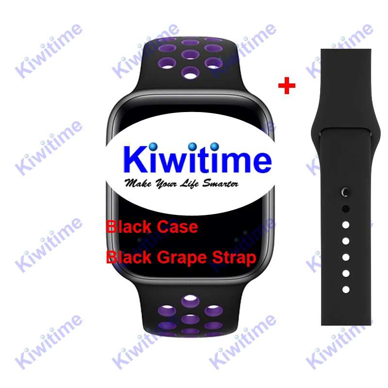 Black Grape KIWITIME IWO 11 Pro gps Смарт часы 44 мм монитор сердечного ритма серии 5 Спортивные умные часы для Apple iOS 9 10 iPhone 8 Android телефон - Цвет: Black Grape