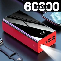 60000mah power bank portable charger external battery pack powerbank 60000 mah for iphone 12 pro huawei samsung xiaomi poverbank