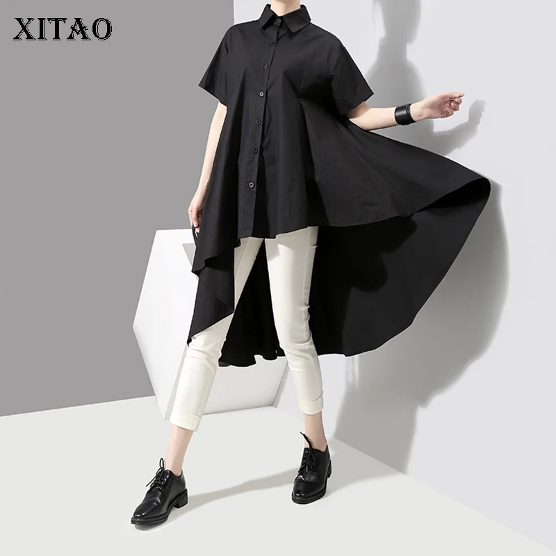 Женское асимметричное плиссированное платье средней длины XITAO кардиган