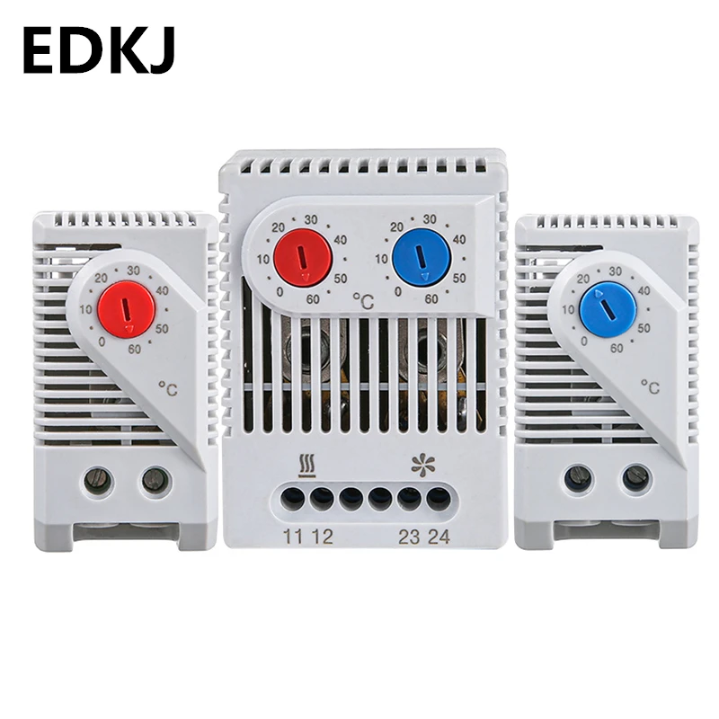 

1pcs Mini Thermostat Normally Open/Normally Closed KTO011 KTS011 ZRO011 Compact Mechanical Temperature Controller Cabinet