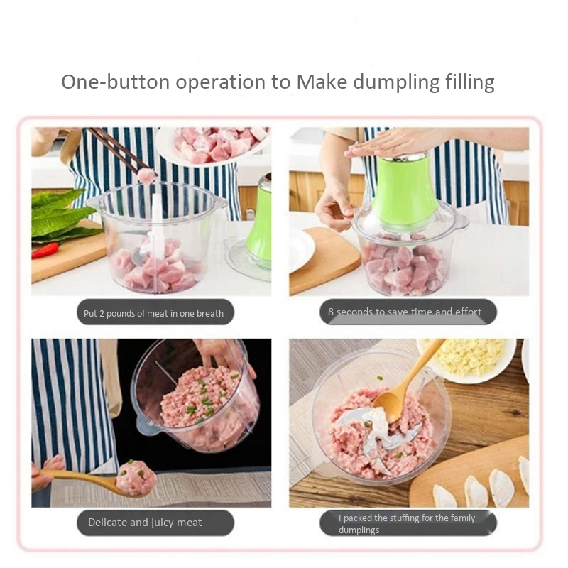 Электрическая миска мясорубка для мяса овощей фруктов и орехов