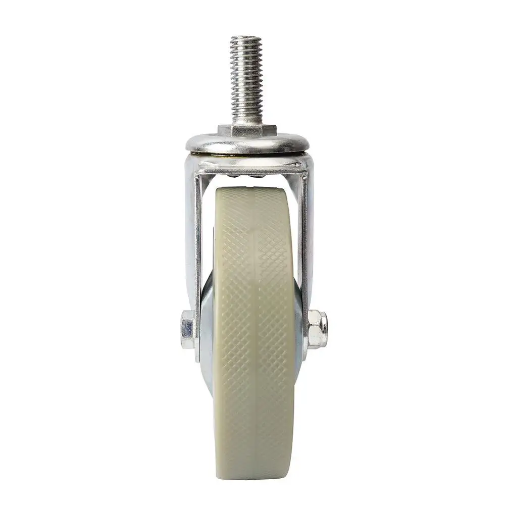 

1 Pc Light 4-inch Pvc Screw Universal Caster Movable Wheel Quiet Meal Delivery Cart Straw Factory Direct