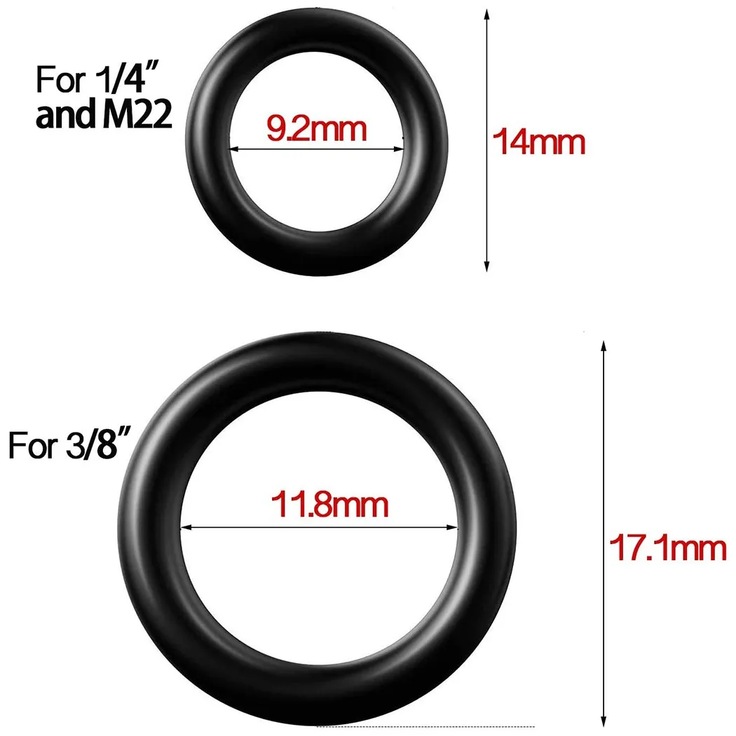 

40Pcs/Set 1/4 M22 + 3/8 High Pressure Seal O-Rings For Pressure Washer Hose Quick Disconnect Connector Tools Wholesale