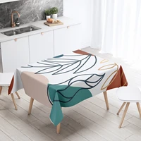 modern tablecloth for leaves table cloth cover decoration waterproof decor dining rectangular anti stain kitchen oilcloth
