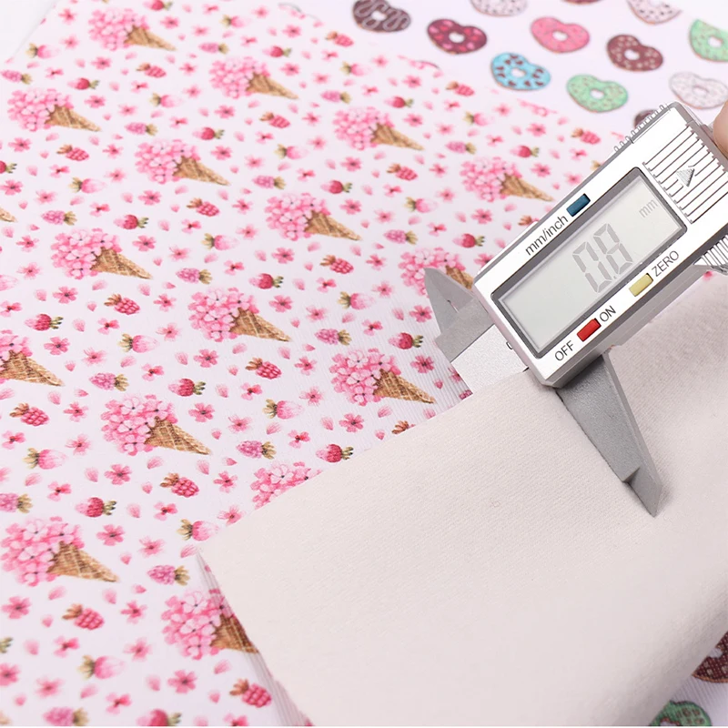 

Faux Leather Sheet Bear Fox Animals Synthetic Leather Printed Vinyl Fabric DIY Handbag Bow Making Supplies 0.8mm 22*30cm/Pc