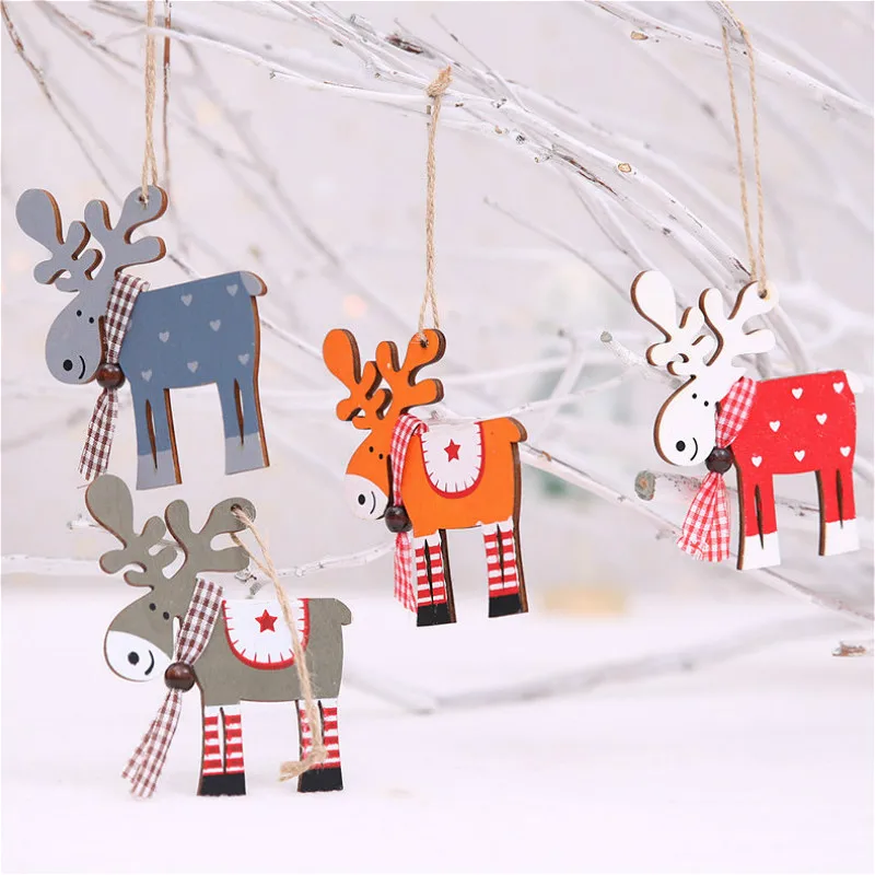 1 шт. Модный новогодний костюм Лося дерево Подвеска Висячие украшения