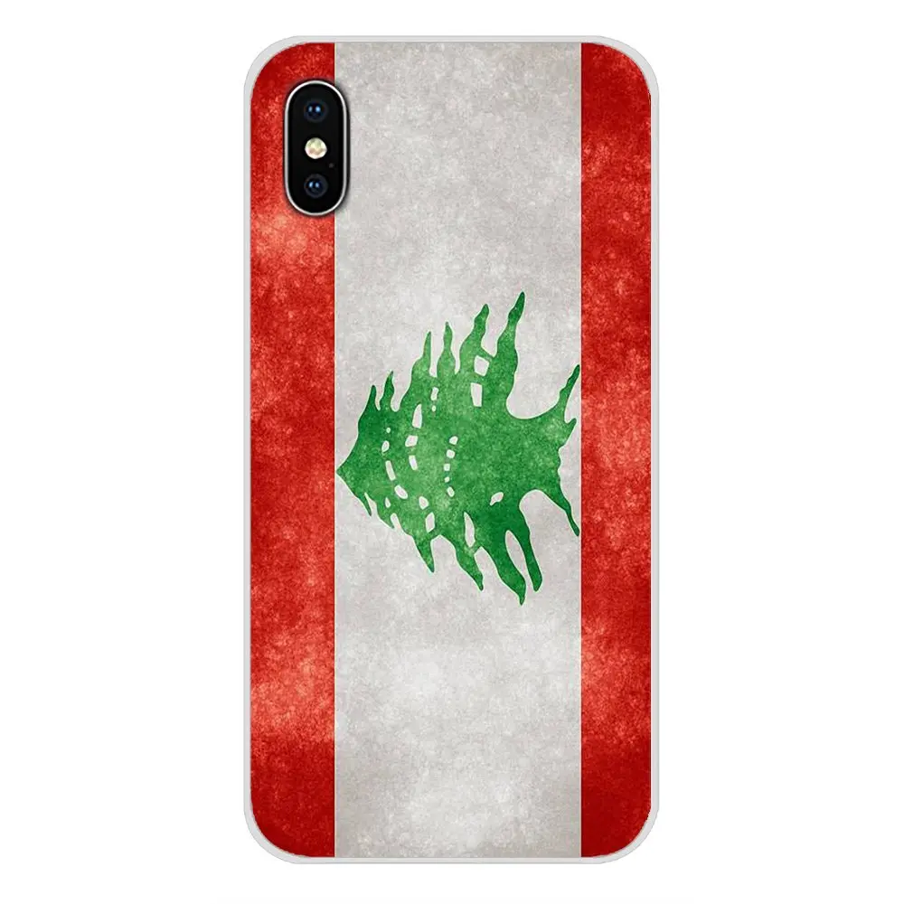 For Apple iPhone X XR XS 11Pro MAX 4S 5S 5C SE 6S 7 8 Plus ipod touch 5 6 Lebanese Lebanon Flag Accessories Phone Shell Covers | Мобильные