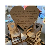 personalized heart memorial wooden rocking chairwedding decorationloved ones in heavenparty favor christmas gift
