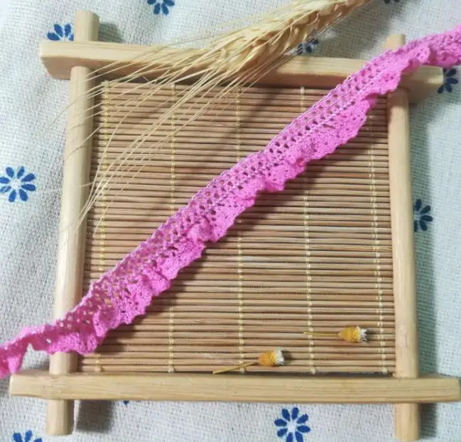 1 ярдов гипюр красного и розового цвета с кружевной лентой эластичные тесьмовые