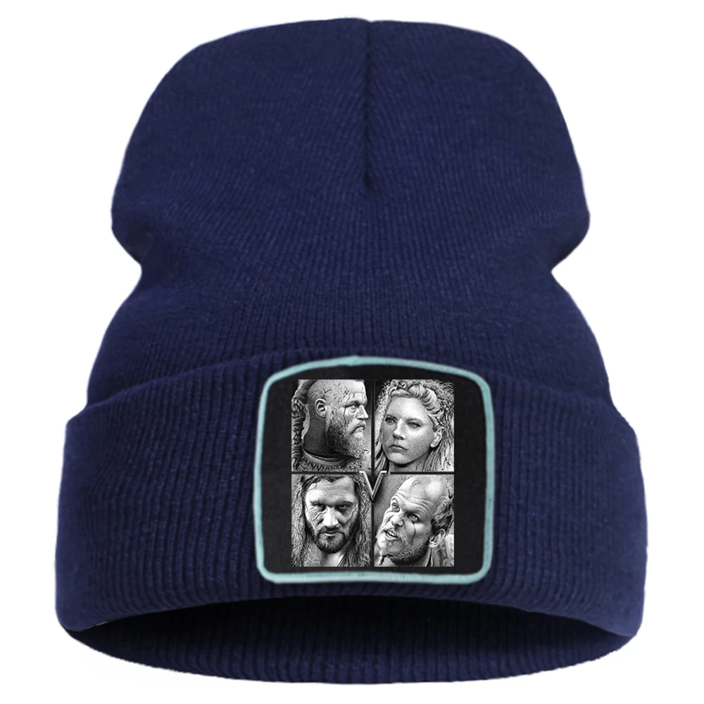 Модные креативные шапки викинга для ТВ-шоу Повседневная вязаная шапка улицы