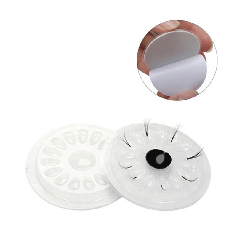 100 шт Одноразовые Ложные ресницы Клей Держатель стикер поддон для наращивания