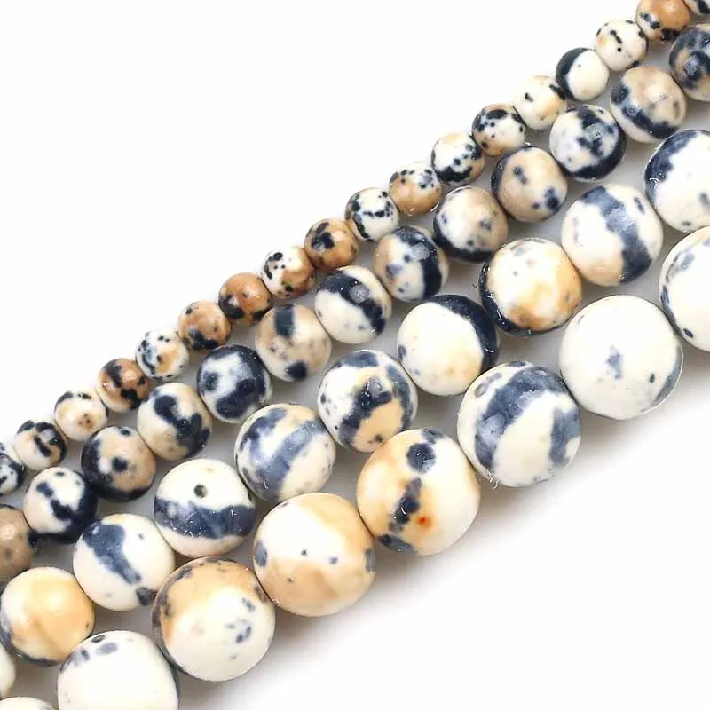 Круглые бусины цвета хаки с рисунком дождя из натурального камня россыпью для