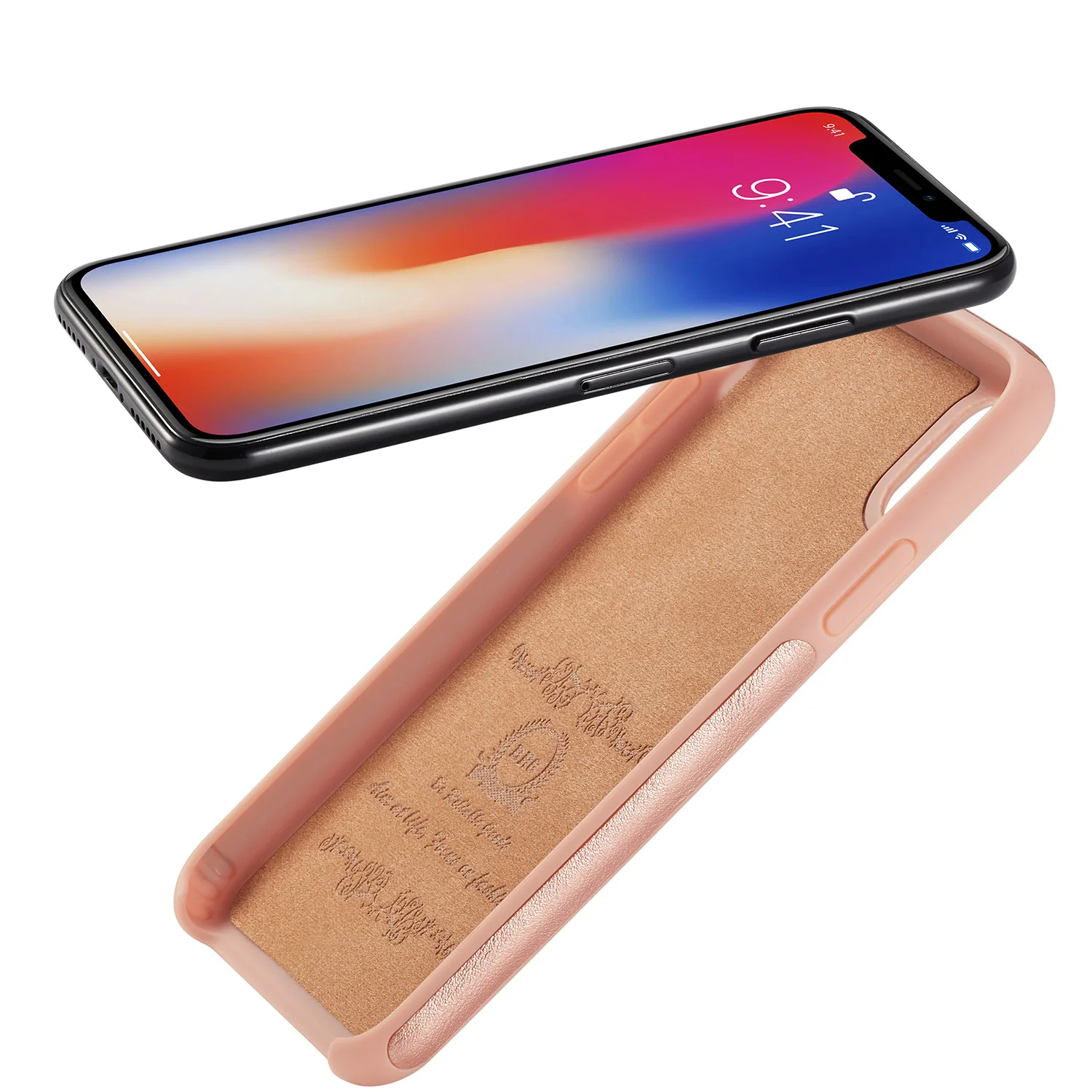 Тонкий кожаный чехол из ТПУ для Galaxy S9 S9plus двухцветный модный защитный телефона