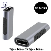 standard 3 1 version aluminum shell usb type c female to female extension cfcf support video transmission adapter